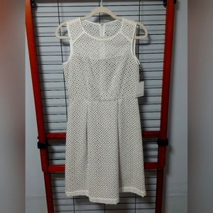 Calvin Klein Sz 4 Cruise Church Resort Sleeveless Cutout Sheath Dress